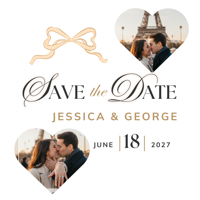 Custom Photo Save The Date Magnets